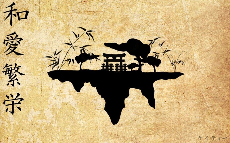 Trang trí nhà đẹp với tranh dán tường Nhật Bản độc đáo